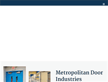 Tablet Screenshot of metropolitandoor.com
